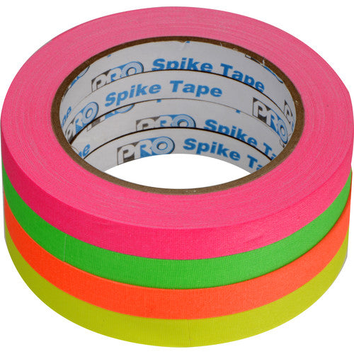 Pro Tapes Spike Tape Fluorescent Stack 1/2" x 20yds (4 Colors)