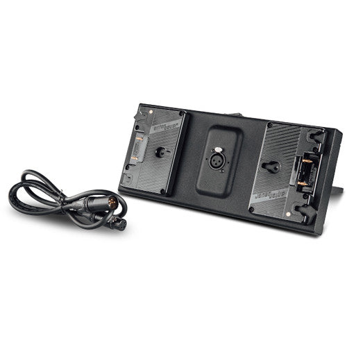 Litepanels Gemini Dual Battery Bracket - Gold Mount with XLR Cable