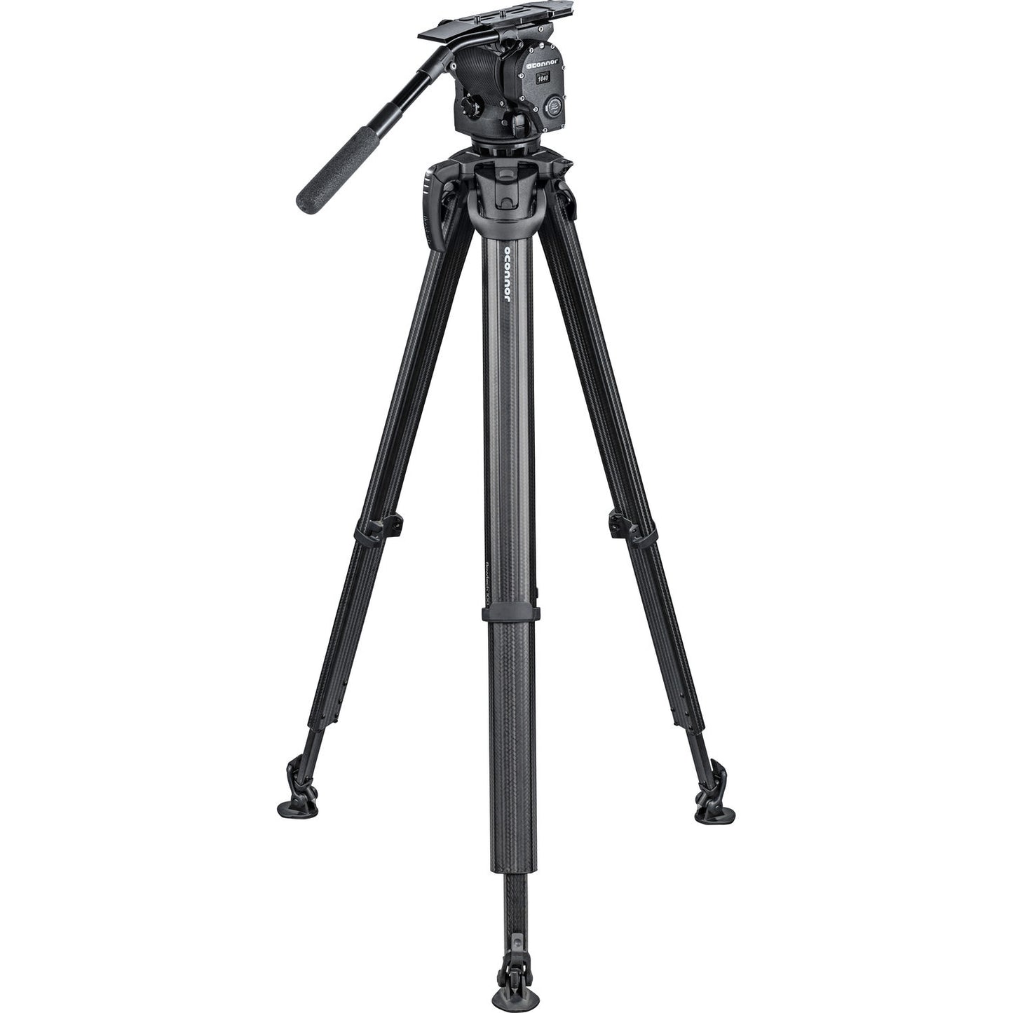 OConnor 1040 Fluid Head & Flowtech 100 Tripod with Feet, Handle & Case