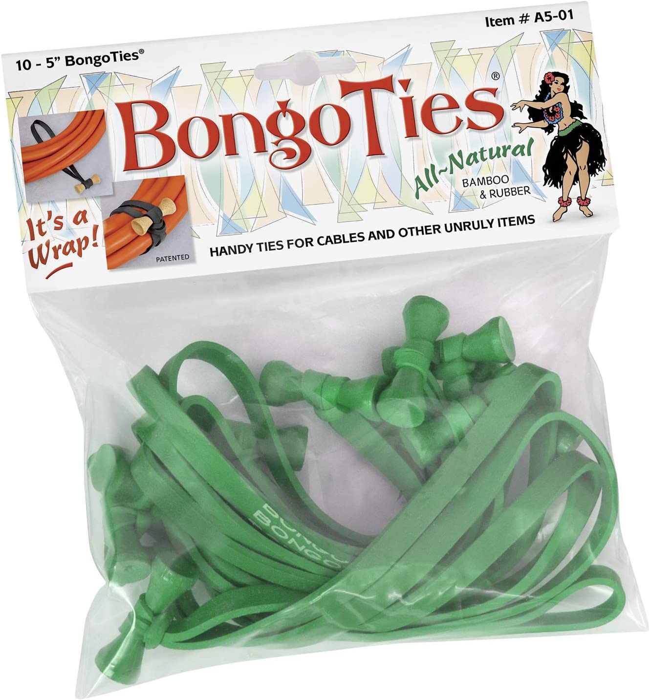 BongoTies All Green (10-Pack)