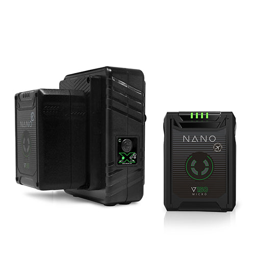Core SWX NANO Micro 147Wh 2-Battery Kit with Dual Travel Charger (V-Mount)