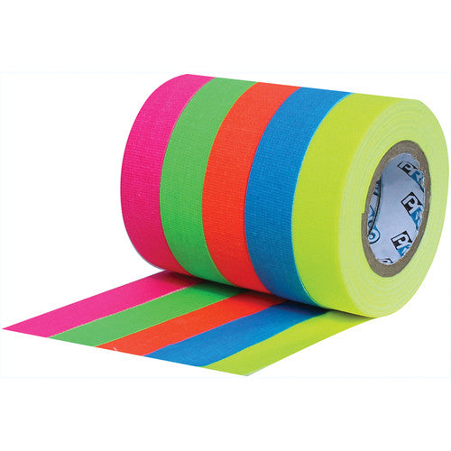 Pro "Pocket" Spike Tape Stack 5 Fluorescent Colors 1/2" x 6yds