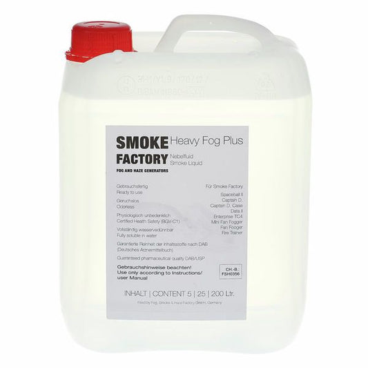 Smoke Factory Heavy Fog Plus Fluid - 5 Liters