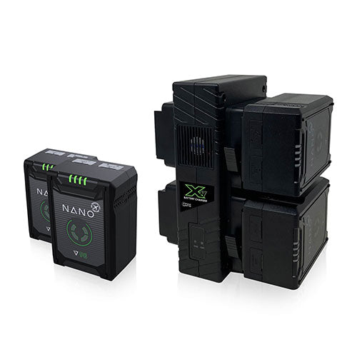 Core SWX NANO Micro 98Wh Lithium-Ion 2-Battery Kit with Dual Travel Charger (V-Mount)