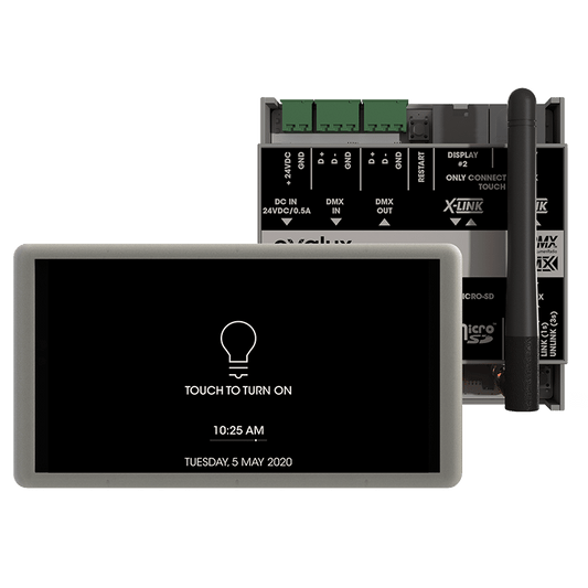 Exalux Control Touch Studio HMI 5" and Control-Hub Unit