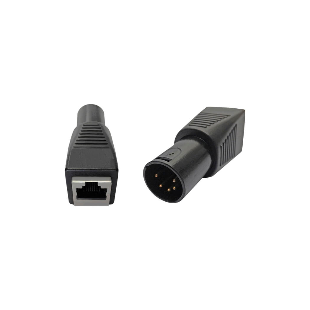 DMX 5-Pin Male to RJ45 Connector