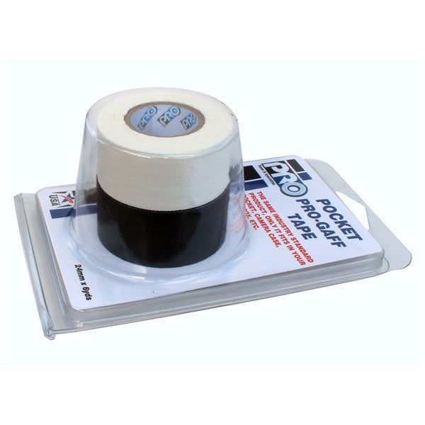 Pro Tapes Pocket Gaffers Tape Combo Black & White 1" x 6yds